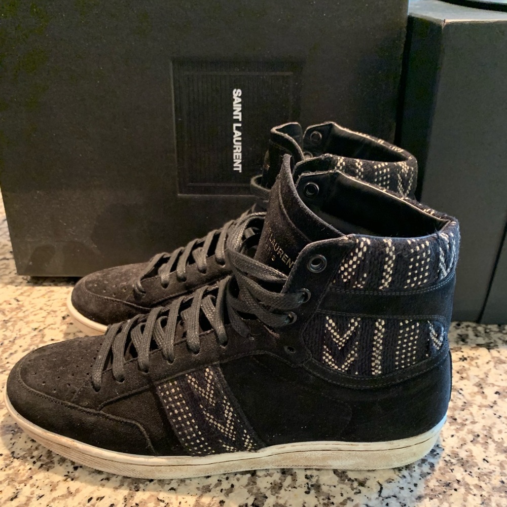 Saint Laurent High Top Sneakers - Picture 3 of 8